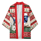 Aussie Fairy-wren Christmas Kimono Festive Knitted Pattern Inspired