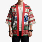 Aussie Fairy-wren Christmas Kimono Festive Knitted Pattern Inspired