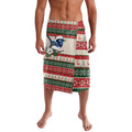 Aussie Fairy-wren Christmas Lavalava Festive Knitted Pattern Inspired