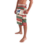 Aussie Fairy-wren Christmas Lavalava Festive Knitted Pattern Inspired