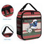 Aussie Fairy-wren Christmas Lunch Bag Festive Knitted Pattern Inspired