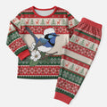 Aussie Fairy-wren Christmas Pajama Set Festive Knitted Pattern Inspired