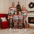 Aussie Fairy-wren Christmas Pajama Set Festive Knitted Pattern Inspired