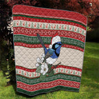 Aussie Fairy-wren Christmas Quilt Festive Knitted Pattern Inspired