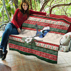 Aussie Fairy-wren Christmas Quilt Festive Knitted Pattern Inspired