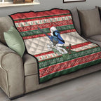 Aussie Fairy-wren Christmas Quilt Festive Knitted Pattern Inspired