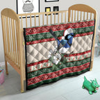 Aussie Fairy-wren Christmas Quilt Festive Knitted Pattern Inspired