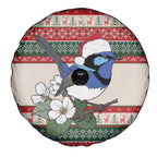 Aussie Fairy-wren Christmas Spare Tire Cover Festive Knitted Pattern Inspired