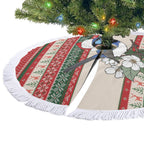 Aussie Fairy-wren Christmas Tree Skirt Festive Knitted Pattern Inspired