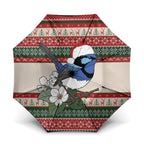 Aussie Fairy-wren Christmas Umbrella Festive Knitted Pattern Inspired