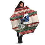 Aussie Fairy-wren Christmas Umbrella Festive Knitted Pattern Inspired