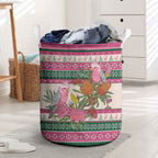 Aussie Galah Christmas Laundry Basket Festive Knitted Pattern Inspired