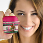 Aussie Galah Christmas AirPods Case Festive Knitted Pattern Inspired