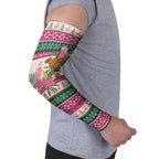 Aussie Galah Christmas Arm Sleeves Festive Knitted Pattern Inspired