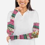 Aussie Galah Christmas Arm Sleeves Festive Knitted Pattern Inspired