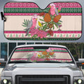 Aussie Galah Christmas Auto Sun Shade Festive Knitted Pattern Inspired