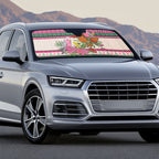 Aussie Galah Christmas Auto Sun Shade Festive Knitted Pattern Inspired