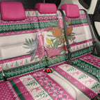 Aussie Galah Christmas Back Car Seat Cover Festive Knitted Pattern Inspired