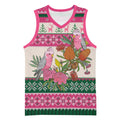 Aussie Galah Christmas Basketball Jersey Festive Knitted Pattern Inspired