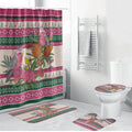 Aussie Galah Christmas Bathroom Set Festive Knitted Pattern Inspired