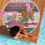 Aussie Galah Christmas Beach Blanket Festive Knitted Pattern Inspired