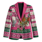 Aussie Galah Christmas Blazer Festive Knitted Pattern Inspired