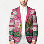 Aussie Galah Christmas Blazer Festive Knitted Pattern Inspired