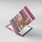 Aussie Galah Christmas Canvas Wall Art Festive Knitted Pattern Inspired