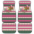 Aussie Galah Christmas Car Mats Festive Knitted Pattern Inspired