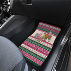 Aussie Galah Christmas Car Mats Festive Knitted Pattern Inspired