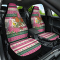 Aussie Galah Christmas Car Seat Cover Festive Knitted Pattern Inspired