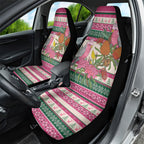 Aussie Galah Christmas Car Seat Cover Festive Knitted Pattern Inspired