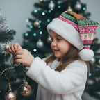 Aussie Galah Christmas Santa Hat Festive Knitted Pattern Inspired