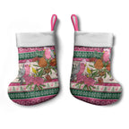 Aussie Galah Christmas Stocking Festive Knitted Pattern Inspired