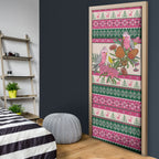 Aussie Galah Christmas Door Cover Festive Knitted Pattern Inspired