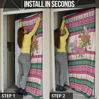 Aussie Galah Christmas Door Cover Festive Knitted Pattern Inspired