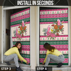 Aussie Galah Christmas Door Cover Festive Knitted Pattern Inspired