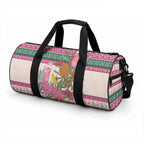 Aussie Galah Christmas Duffle Bag Festive Knitted Pattern Inspired
