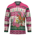 Aussie Galah Christmas Hockey Jersey Festive Knitted Pattern Inspired
