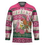 Aussie Galah Christmas Hockey Jersey Festive Knitted Pattern Inspired
