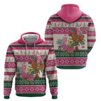 Aussie Galah Christmas Hoodie Festive Knitted Pattern Inspired