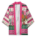 Aussie Galah Christmas Kimono Festive Knitted Pattern Inspired