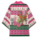 Aussie Galah Christmas Kimono Festive Knitted Pattern Inspired