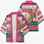 Aussie Galah Christmas Kimono Festive Knitted Pattern Inspired