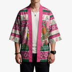 Aussie Galah Christmas Kimono Festive Knitted Pattern Inspired