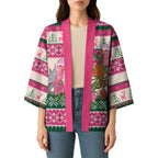 Aussie Galah Christmas Kimono Festive Knitted Pattern Inspired