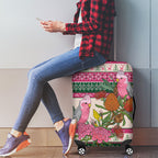 Aussie Galah Christmas Luggage Cover Festive Knitted Pattern Inspired