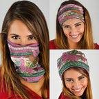 Aussie Galah Christmas Neck Gaiter Festive Knitted Pattern Inspired
