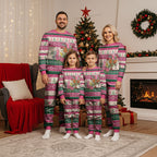 Aussie Galah Christmas Pajama Set Festive Knitted Pattern Inspired