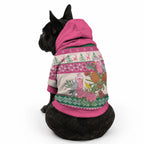 Aussie Galah Christmas Pet Hoodie Festive Knitted Pattern Inspired